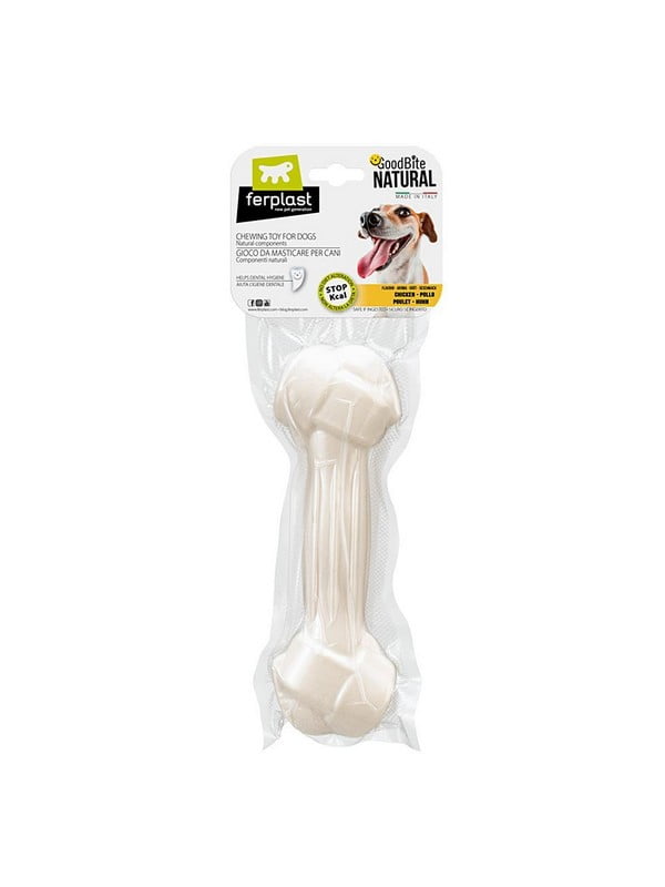 Жевательная косточка для собак с ароматом курицы Ferplast GoodBite Natural Chicken XL - 250 гр. - 20,5 x 6,6 x h 3,2 cm | 6612816