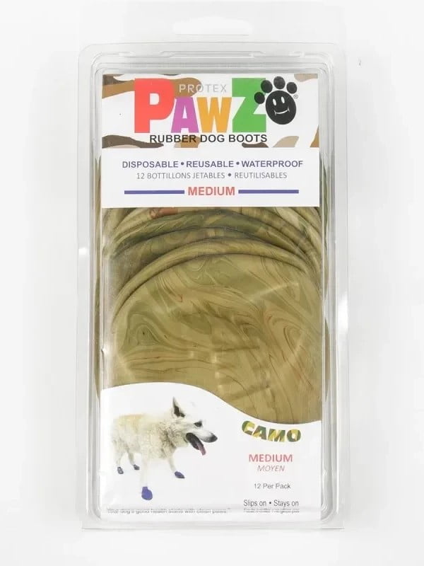 Резиновые носки - обувь для собак PAWZ Камуфляж | 6612964