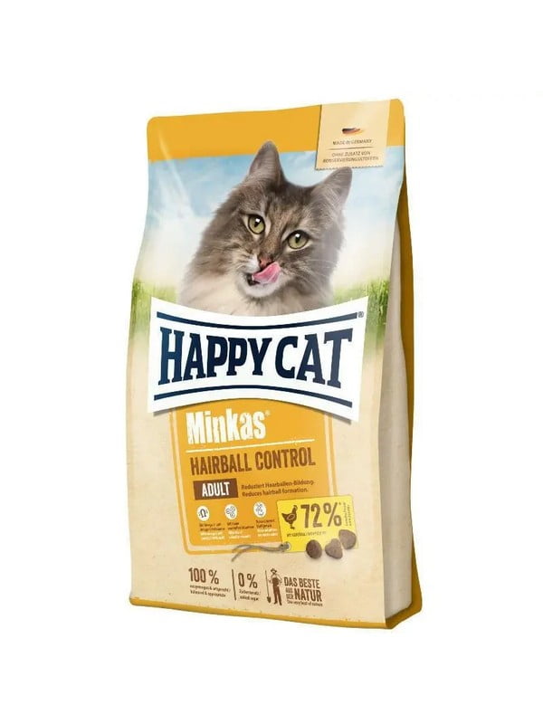 Happy Cat Minkas Hairball Control корм для котів з птахом від грудок вовни в ШКТ | 6613742