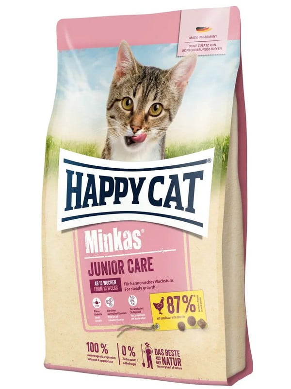 Happy Cat Minkas Junior Care сухой корм для котят с 13 недели | 6613834