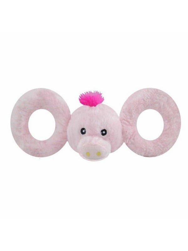 Jolly Pets TUG-A-MAL Pig Dog Toy мягкая игрушка для собак Свинка с пищалкой Большой - 10х30х11 см. | 6613958