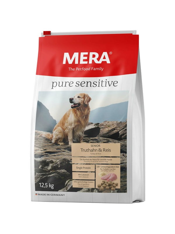Mera Pure Sensitive Senior Truthan & Reis сухой корм для пожилых собак всех пород | 6614445