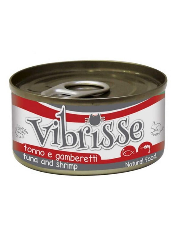 Croci Vibrisse влажный корм консервы для котов с тунцом и креветками 140 г х 12 шт | 6614635