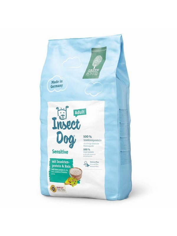 Green Petfood InsectDog Sensitive Adult корм для собак с протеином насекомых и рисом | 6614740