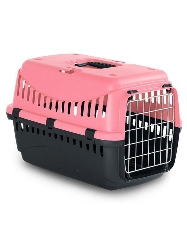 Перенесення для котів і собак з металевими дверцятами Bergamo GIPSY 2 large 58×38×38см Рожевий | 6614758