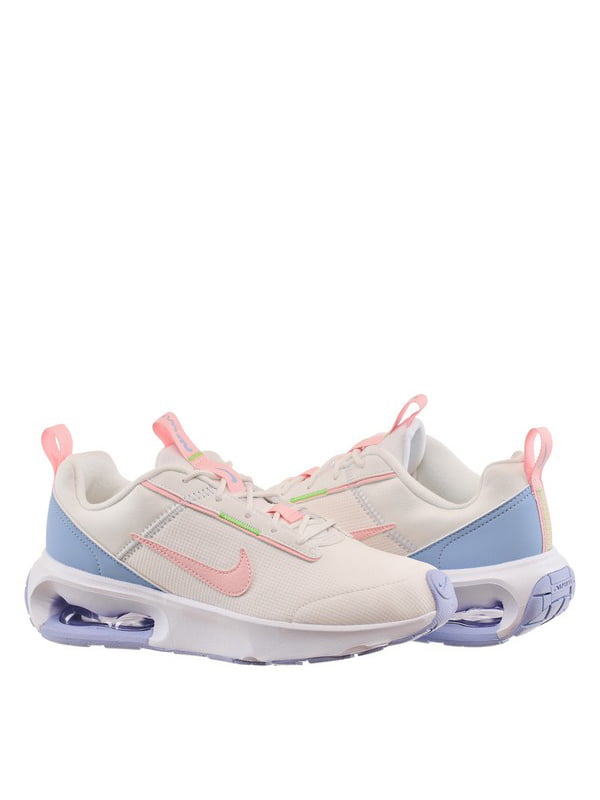 Кросівки біло-блакитні з рожевим логотипом Air Max Intrlk Lite  | 6616984