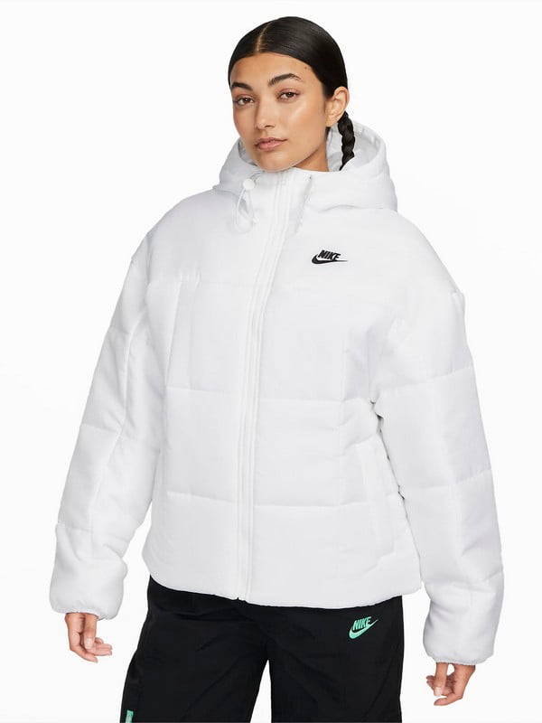 Куртка Sportswear Classic Puffer Therma-Fit Loose Hooded Jacket біла | 6617047