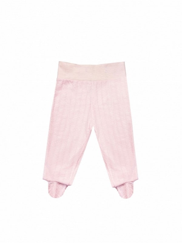 Рожеві повзунки-штанці з візерунком | 6618120