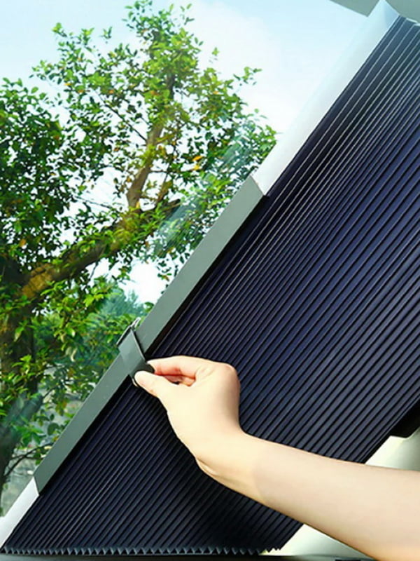 Солнцезащитная шторка на стекло лобовое автомобиля 70 см-145 см | 6620815