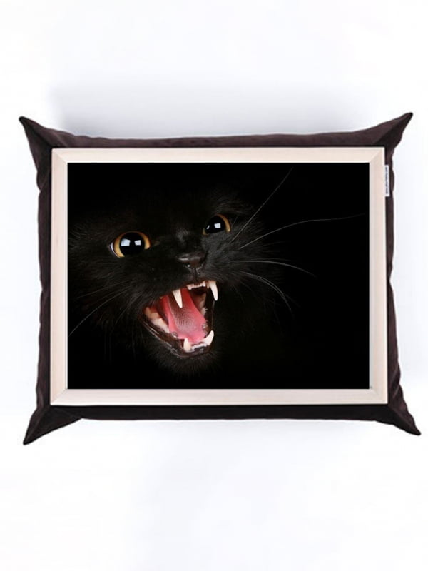 Поднос с подушкой “Черный кот” | 6622310