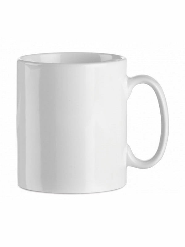 Чашка белая керамическая без рисунка | 6623601