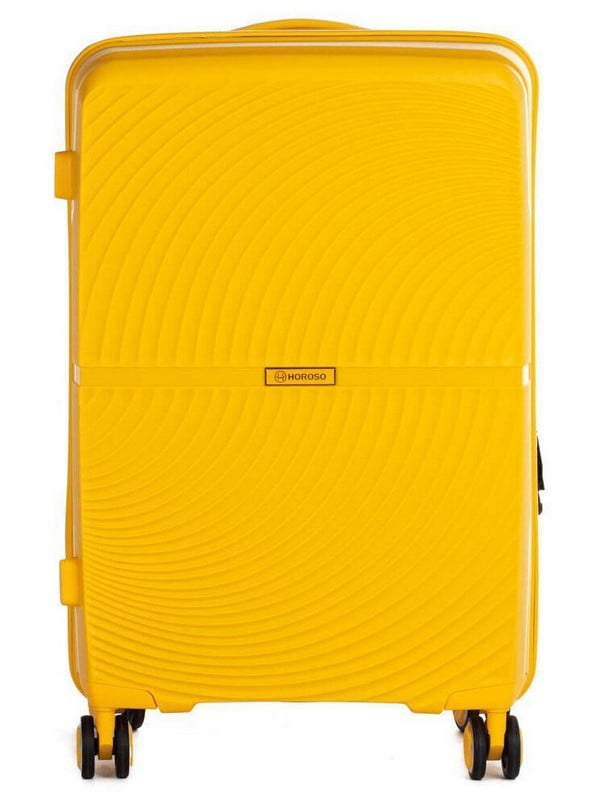 Пластикова жовта валіза з полікарбонату (36L) | 6625604