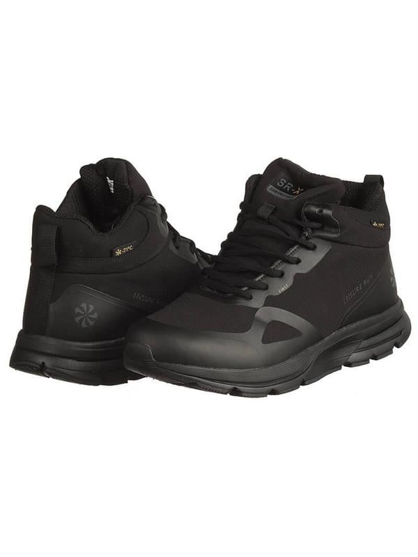 Черные комбинированные кроссовки на зиму | 6619481