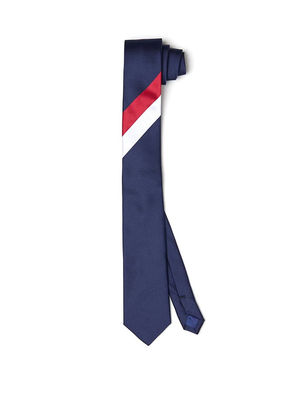 Краватка синя зі смужками | 6255130
