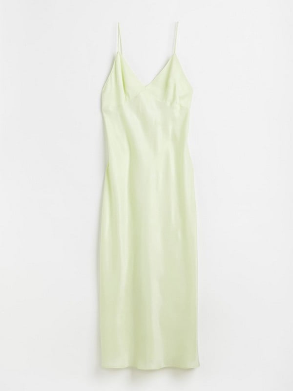 Платье в бельевом стиле салатового цвета | 6632429