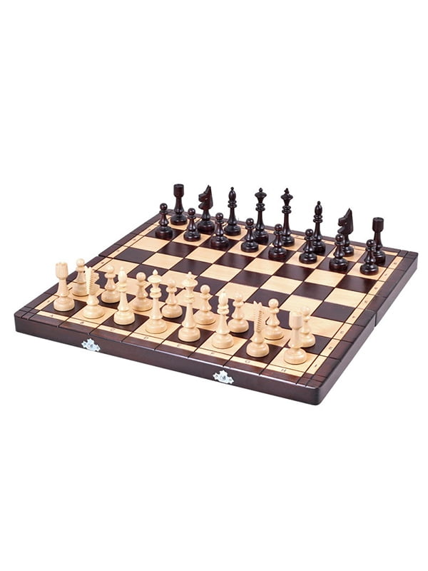Шахматы деревянные большие КЛУБНЫЕ 47 на 47 см на подарок для любителей Натуральное дерево | 6645201