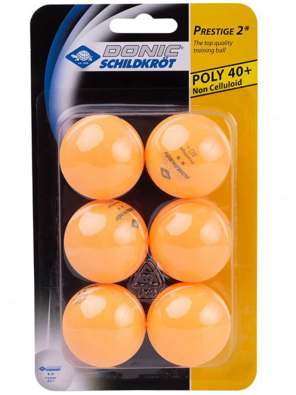 Набор оранжевых мячей 2* 40+ (6 шт.) | 6645627