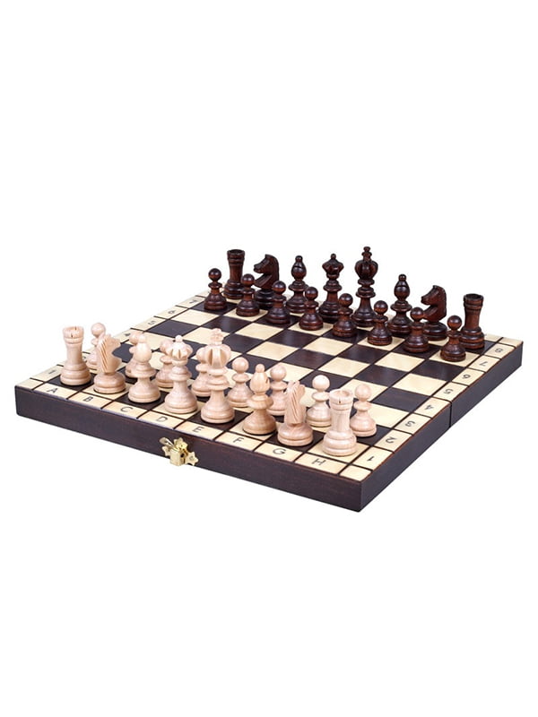 Малі шахи ОЛІМПІЙСЬКІ для подарунка сувенірні 29 на 29 см Натуральне дерево  | 6646338