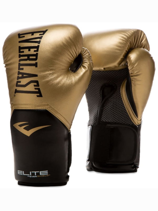 Боксерские перчатки золотистого цвета с принтом (14 унций) | 6648526