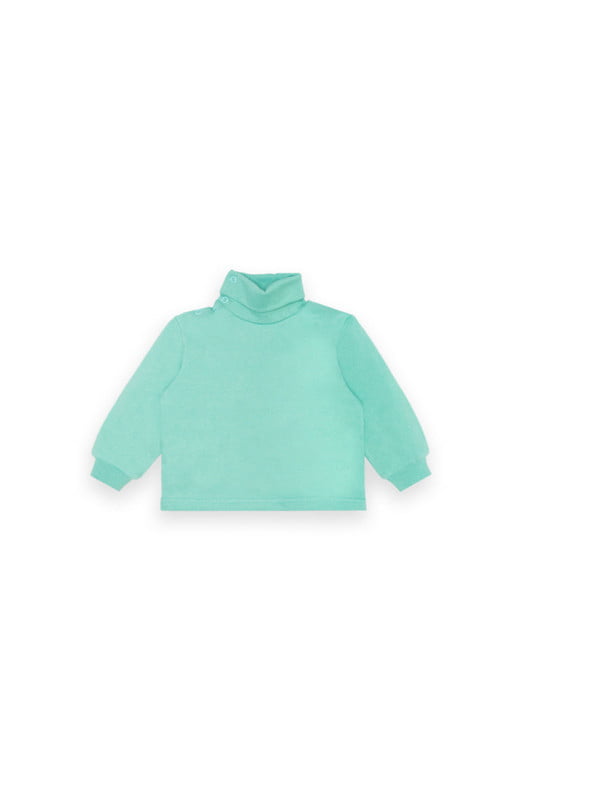 Зручний светр "Mini" з начосом ментоловий | 6650458