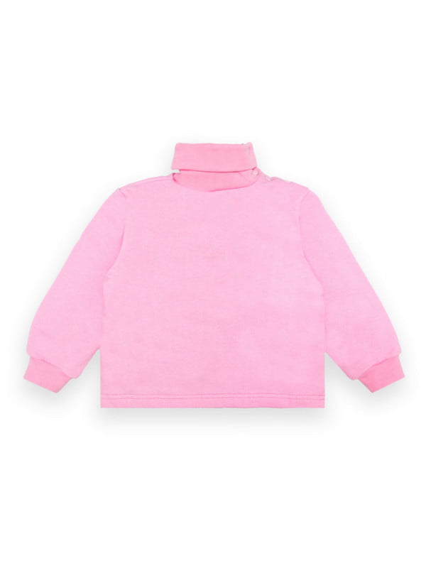 Удобный свитер "Mini" с начесом розовый | 6650459