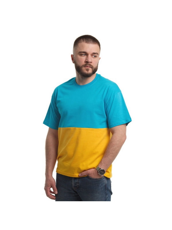 Патріотична футболка "Прапор" жовто-блакитна | 6650843