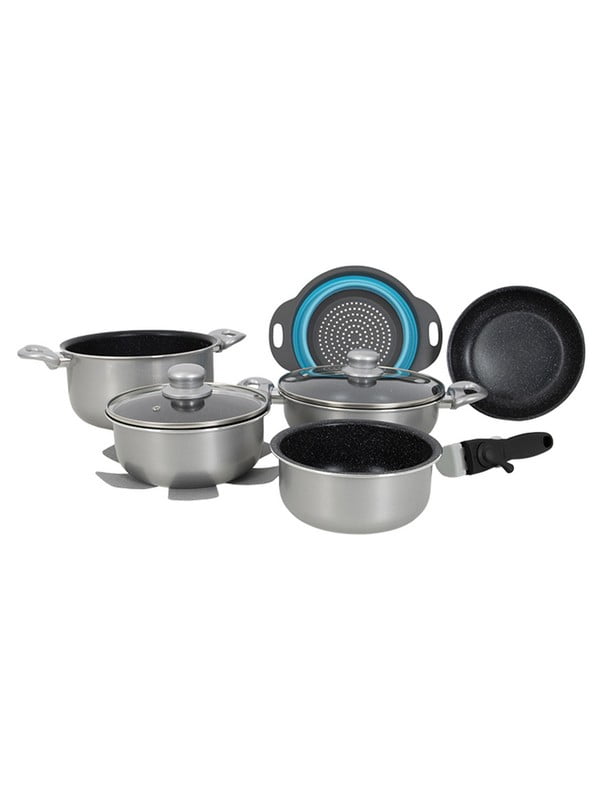 Набір посуду Cookware Set induction 9 предметів Silver | 6651556