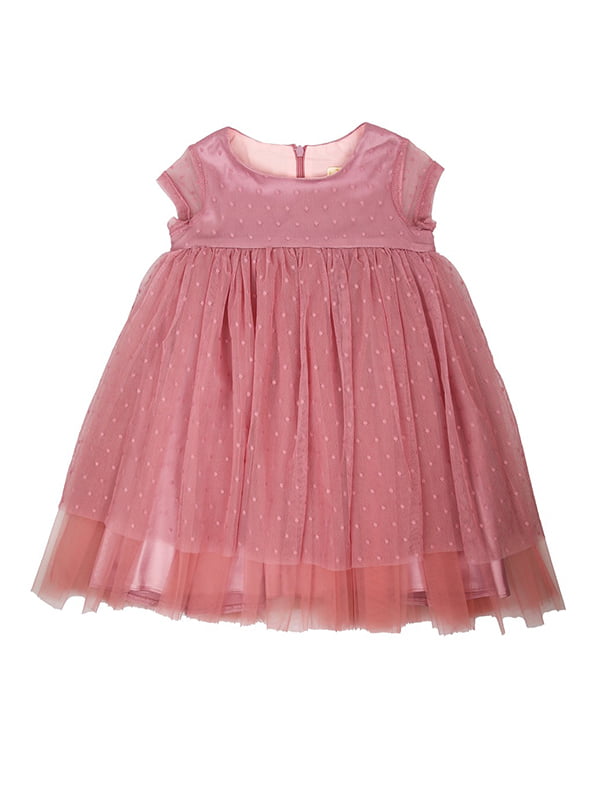 Святкова рожева сукня з пишною спідницею | 6652817