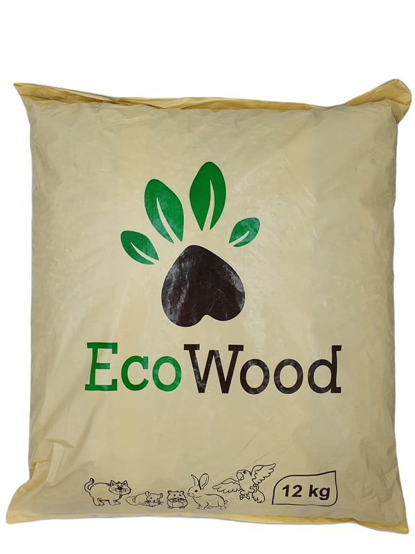 Наполнитель для кошачего туалета EcoWood древесный 12 кг | 6654198