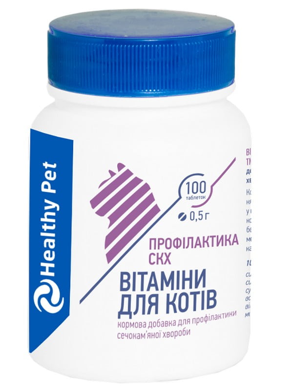 Витамины для котов Healthy Pet для профилактики мочекаменной болезни 100 таб. | 6654749