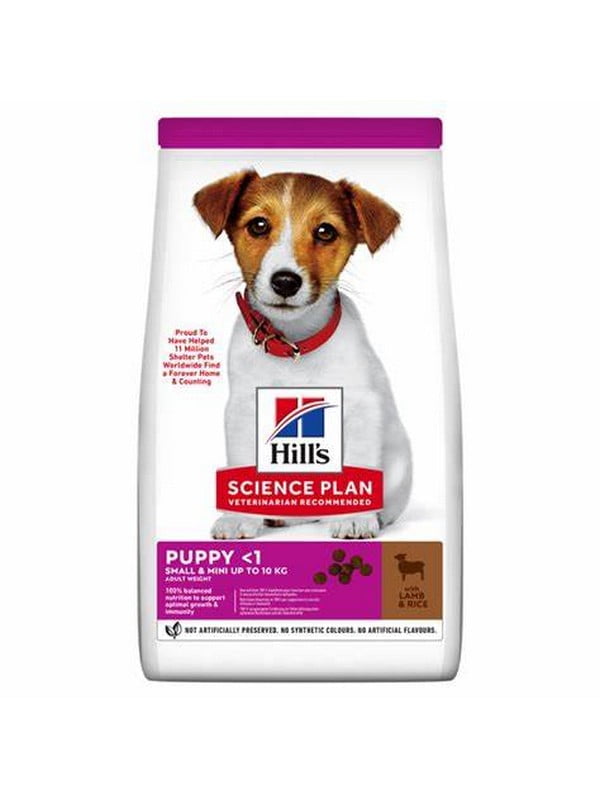 Сухий корм для цуценят дрібних порід ягня Hills Science Plan Puppy Small & Miniature Lamb&Rice 6 кг | 6654840