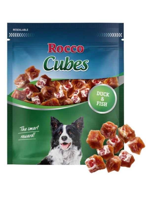Ласощі Rocco Cubes для собак з качкою та рибою 150 г ЦІНА ЗА 1 КГ | 6655150