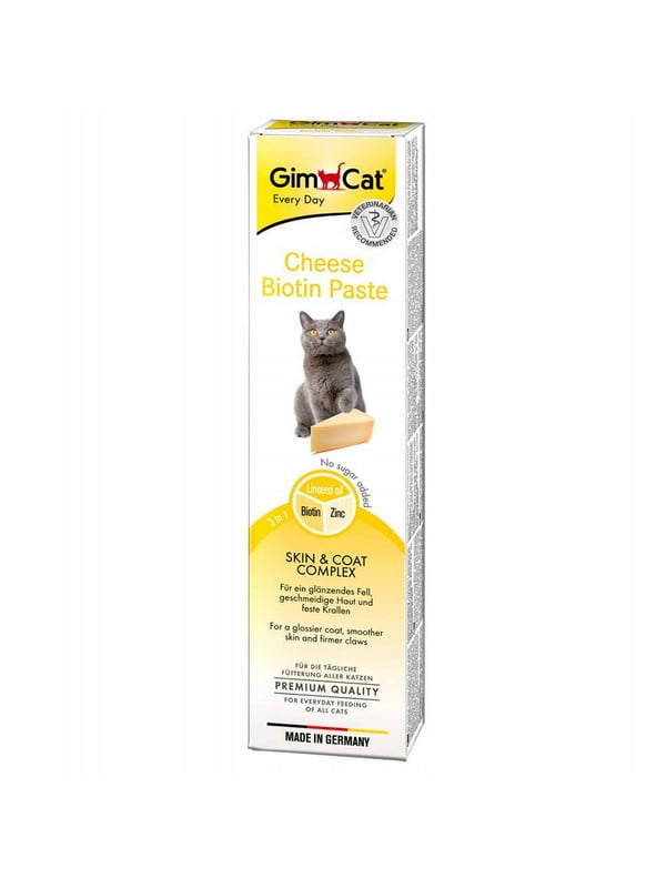 Паста Gimborn GimCat Cheese-Biotin 3 in 1 для котов 200 г | 6655256