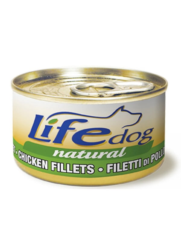 Консерва LifeDog Chicken Fillets для собак от 6 месяцев, с куриным филе, 90 г | 6655750