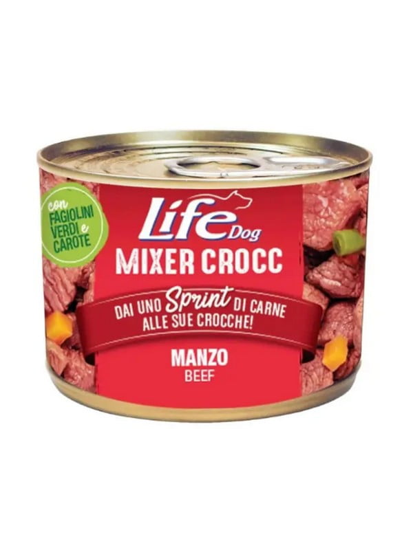 Консерва для собак холістик Life Dog Mixer Crocc Manzo з яловичиною 150 гр | 6655841