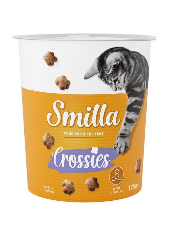 Ласощі для кішок Smilla Crossies з м`ясом 125 г | 6655849