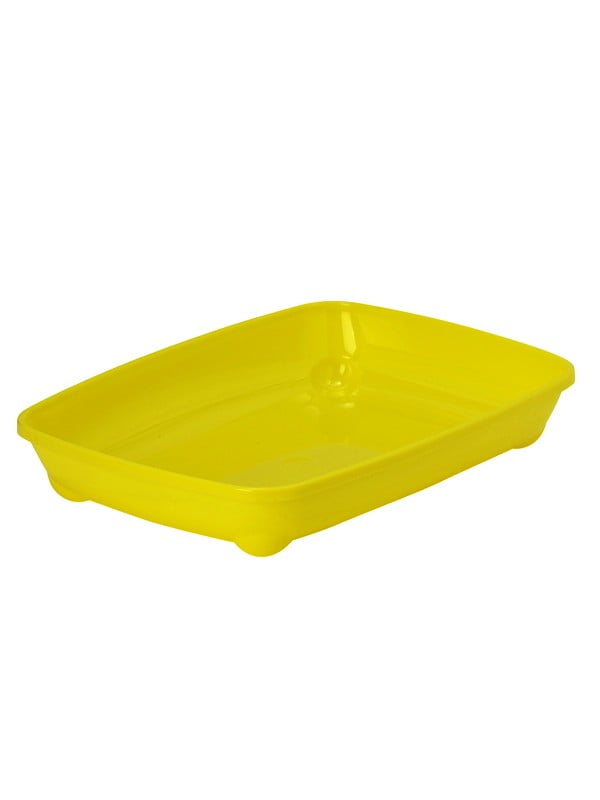 Туалет лоток для котов Moderna Artist-o-tray mini лимонный 27,9 х 37 х 6,2 см | 6656285