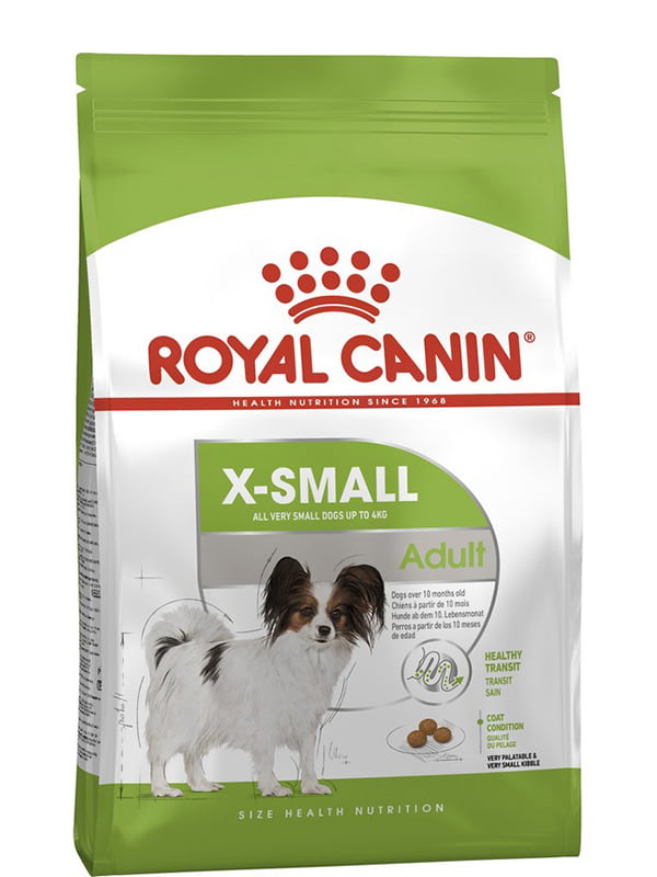Сухой полнорационный корм Royal Canin X-Small Adult для собак мелких пород от 10 месяцев 500 г | 6656539