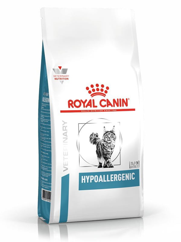 Сухой корм для взрослых котов при пищевой аллергии Royal Canin Hypoallergenic 2.5 кг | 6656897