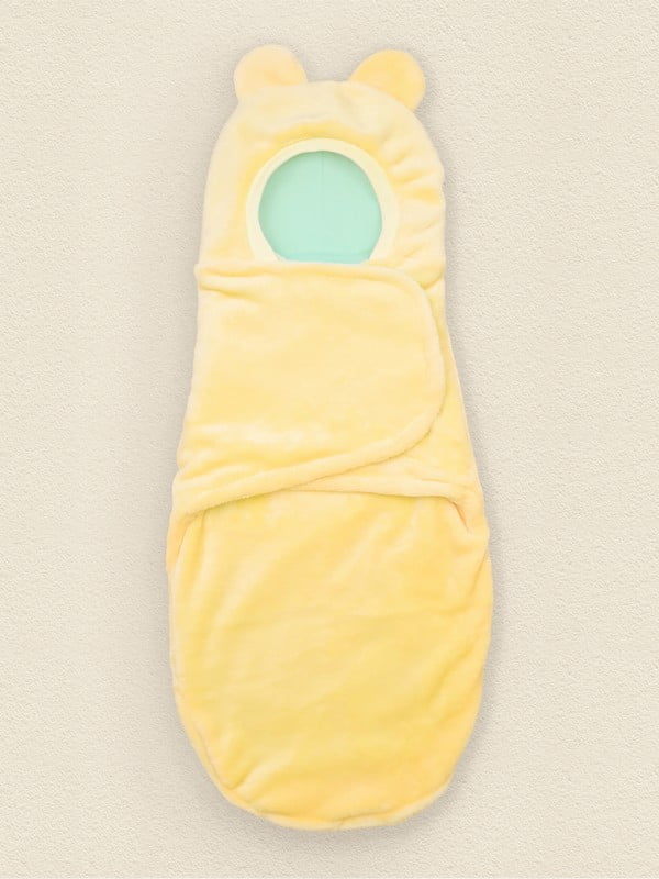 Желтый теплый кокон на липучке для малышей | 6664594