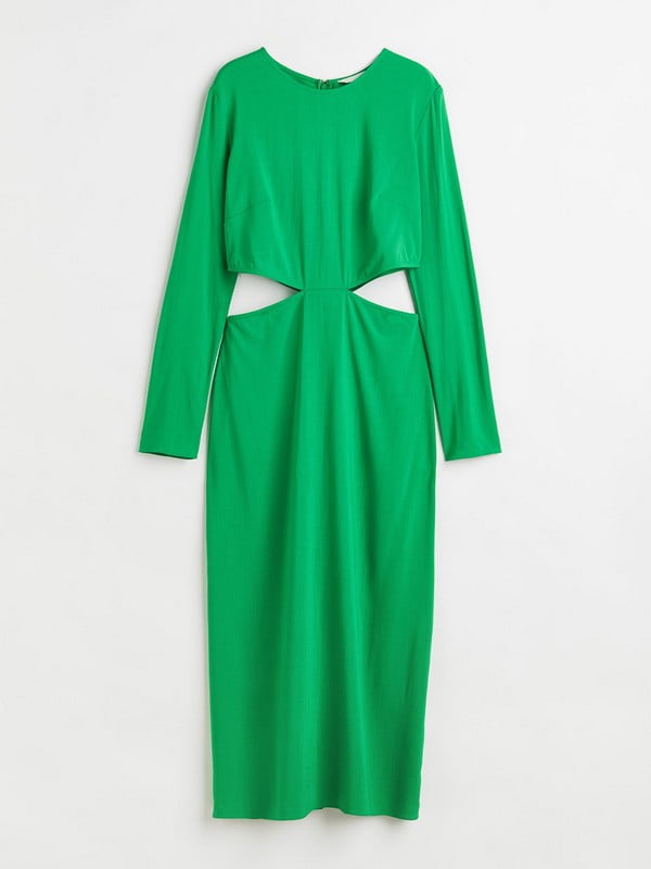 Платье-футляр зеленое | 6665597