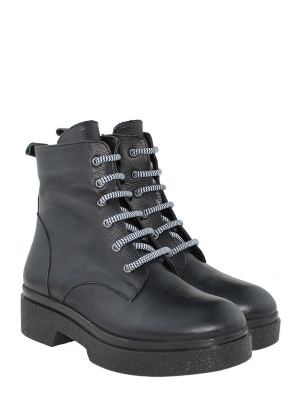 Ботинки черные кожаные | 6666055