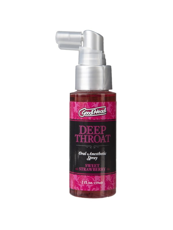 Спрей для глибокого мінету GoodHead DeepThroat Spray - Sweet Strawberry (59 мл) | 6667776