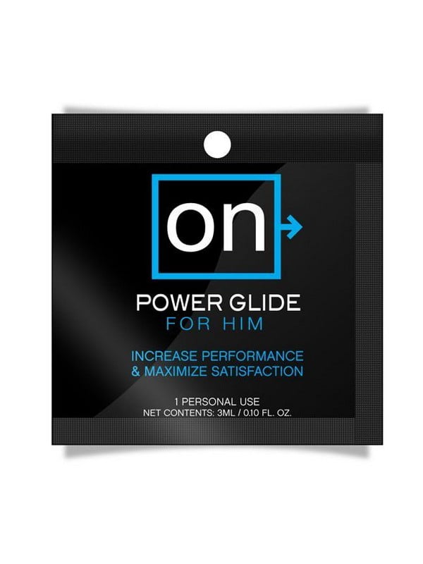 Пробник стимулюючого гелю - On Power Glide For Him (3 мл) для супер ерекції | 6668062