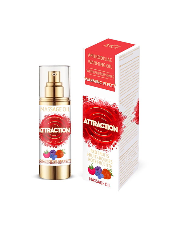 Розігрівальна масажна олія з феромонами  PHEROMON MASSAGE OIL — RED FRUITS (30 мл) | 6668666