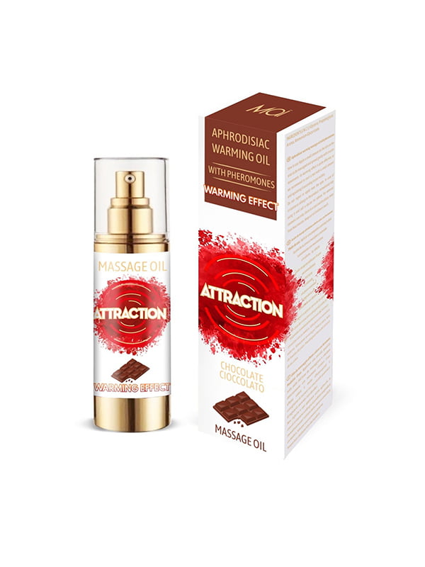 Розігрівальна масажна олія з феромонами  PHEROMON MASSAGE OIL — CHOCOLATE (30 мл) | 6668667