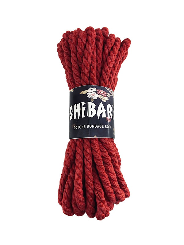 Бавовняна червона мотузка для шібарі  Shibari Rope (8 м)  | 6668709