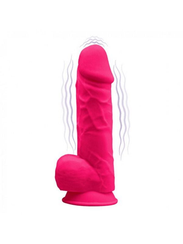 Двошаровий фалоімітатор із вібрацією  Norman Vibro Pink (MODEL 1 size 8,5in), (діаметр 5см) | 6669423