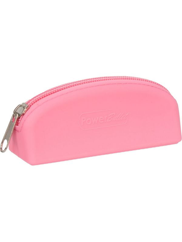 Сумка для зберігання секс-іграшок PowerBullet - Silicone Storage Zippered Bag Pink | 6669794