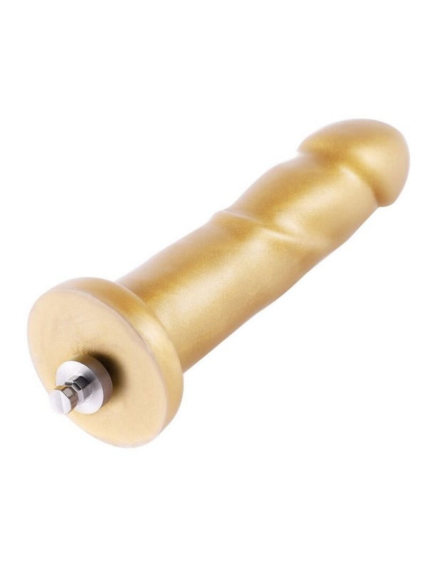 Золотий фалоімітатор 6.8″ Golden Silicone Dildo, система KlicLok | 6670318